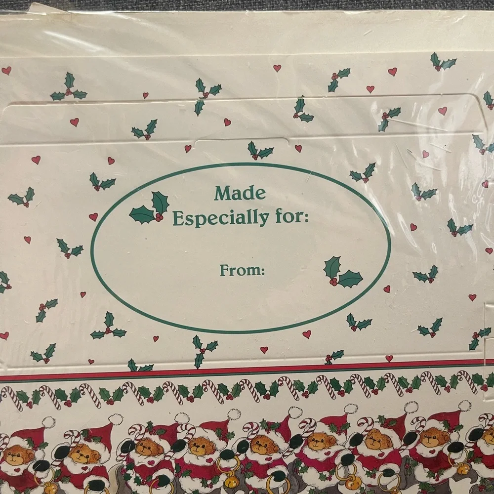Lucy & Company Vintage 1987 Baking Boxes with Christmas Bear Design